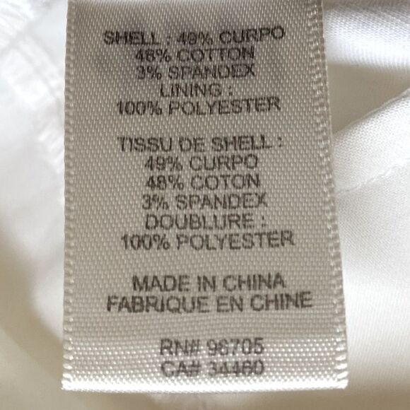 Rebecca Taylor White Minimalist Straight Leg Pants. Size 2. Excellent Condition. - Picture 4 of 5